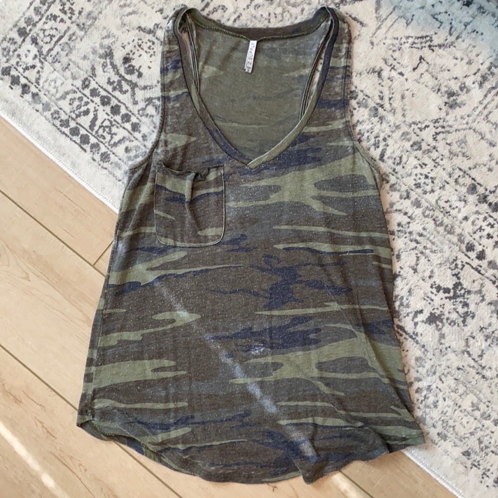 Z Supply Camo V-neck Tank
